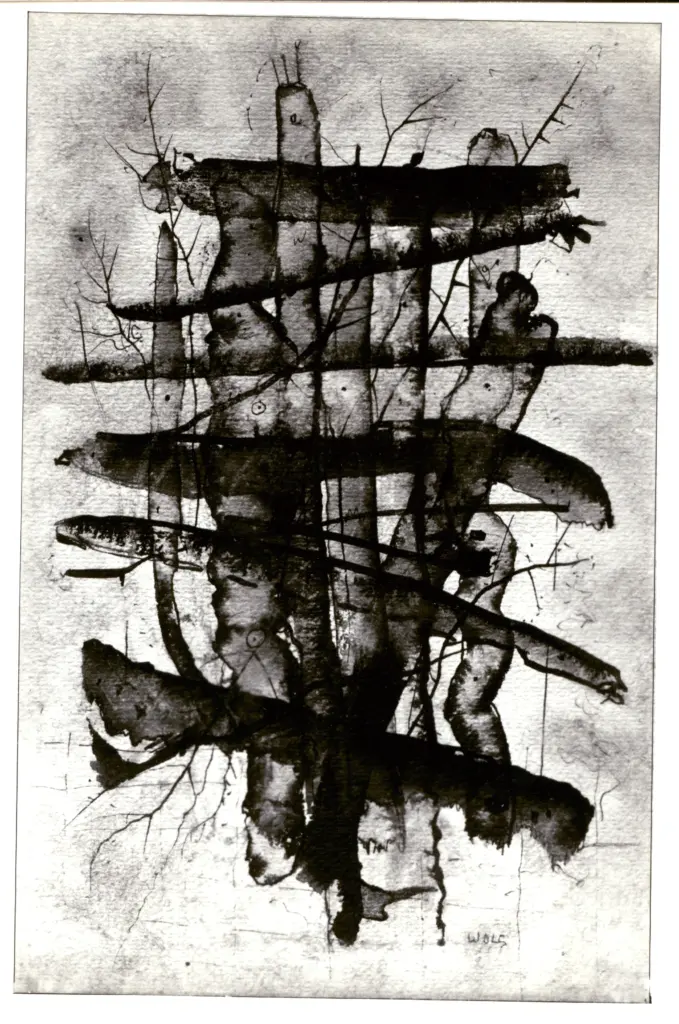 Fotografia Ferruzzi , Schulze Wols, Alfred Wolfgang Otto - sec. XX - Composizione V (guazzo) , fronte