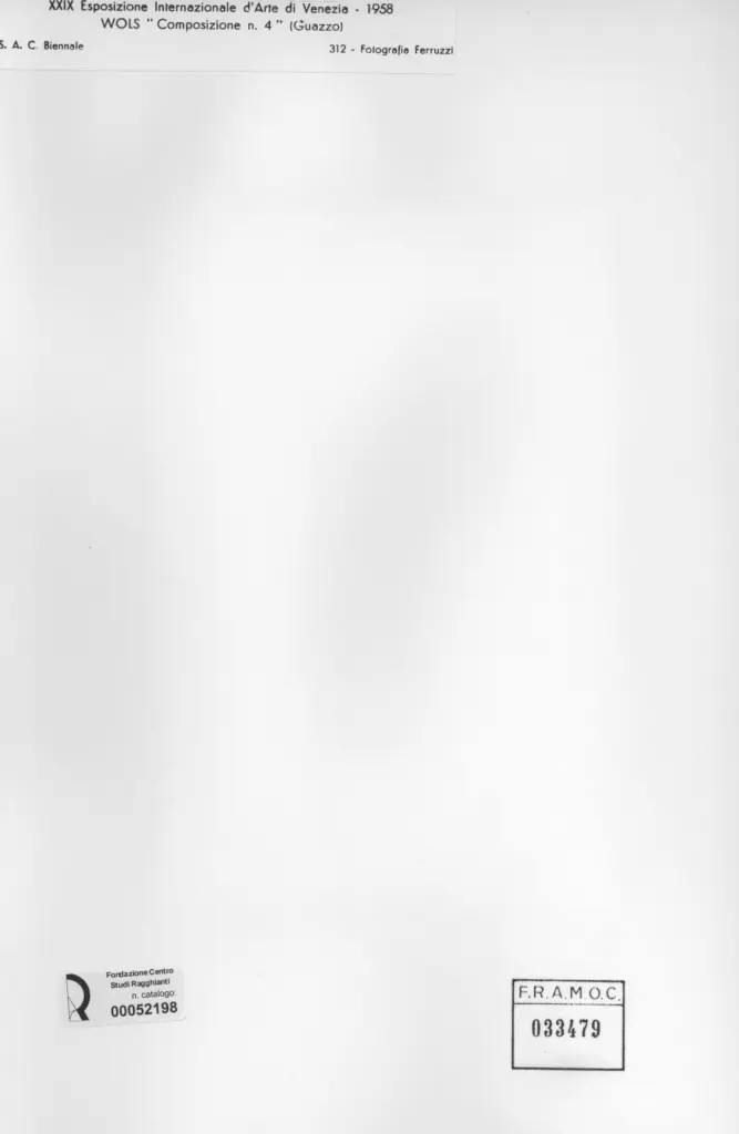 Fotografia Ferruzzi , Schulze Wols, Alfred Wolfgang Otto , retro