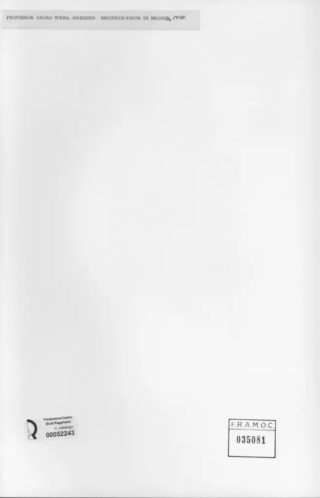 Anonimo , Wrba, Georg - sec. XX - Brunnen-figur , retro