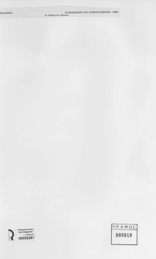 Anonimo , Zwintscher, Oskar - sec. XX - Kinderbildnis mit stiefmutterchen , retro