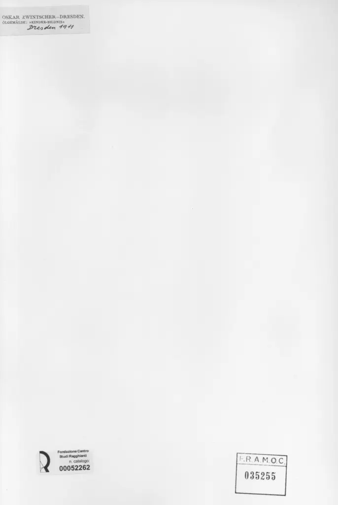 Anonimo , Zwintscher, Oskar - sec. XX - Kinder-bildnis , retro