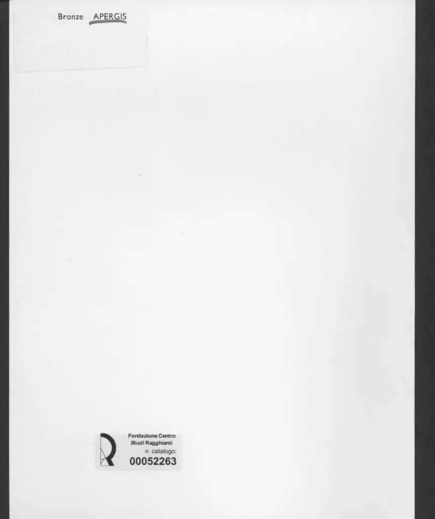 Anonimo , Apergis, Achilles - sec. XX - Composizione , retro