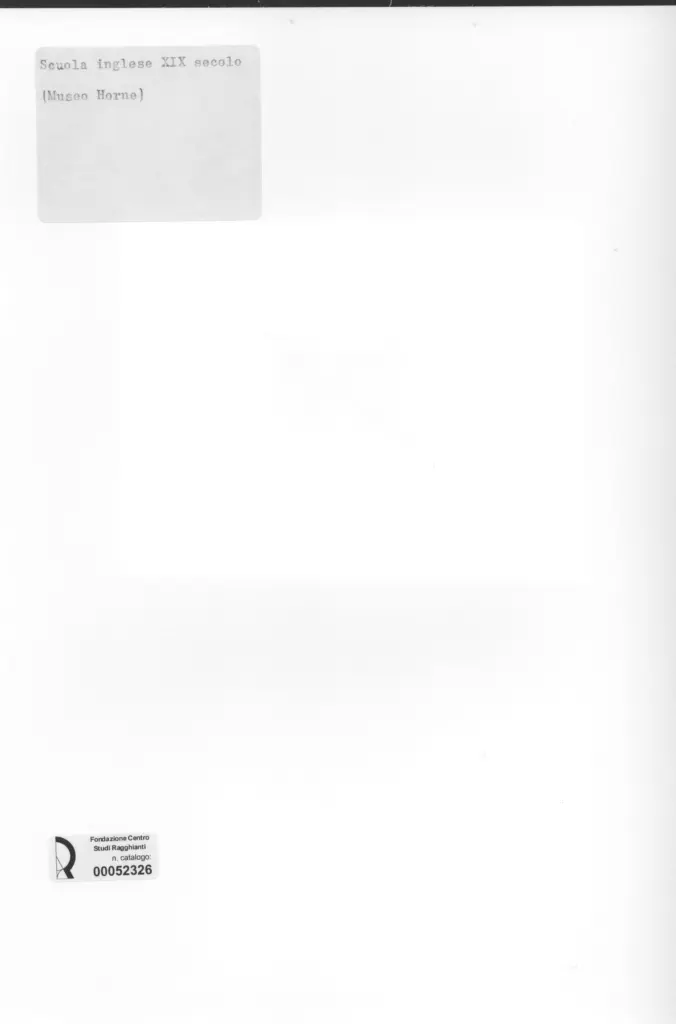 Anonimo , Anonimo inglese sec. XIX , retro