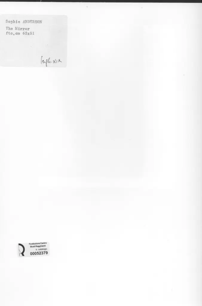 Anonimo , Anderson, Sophie - sec. XIX - The Mirror , retro