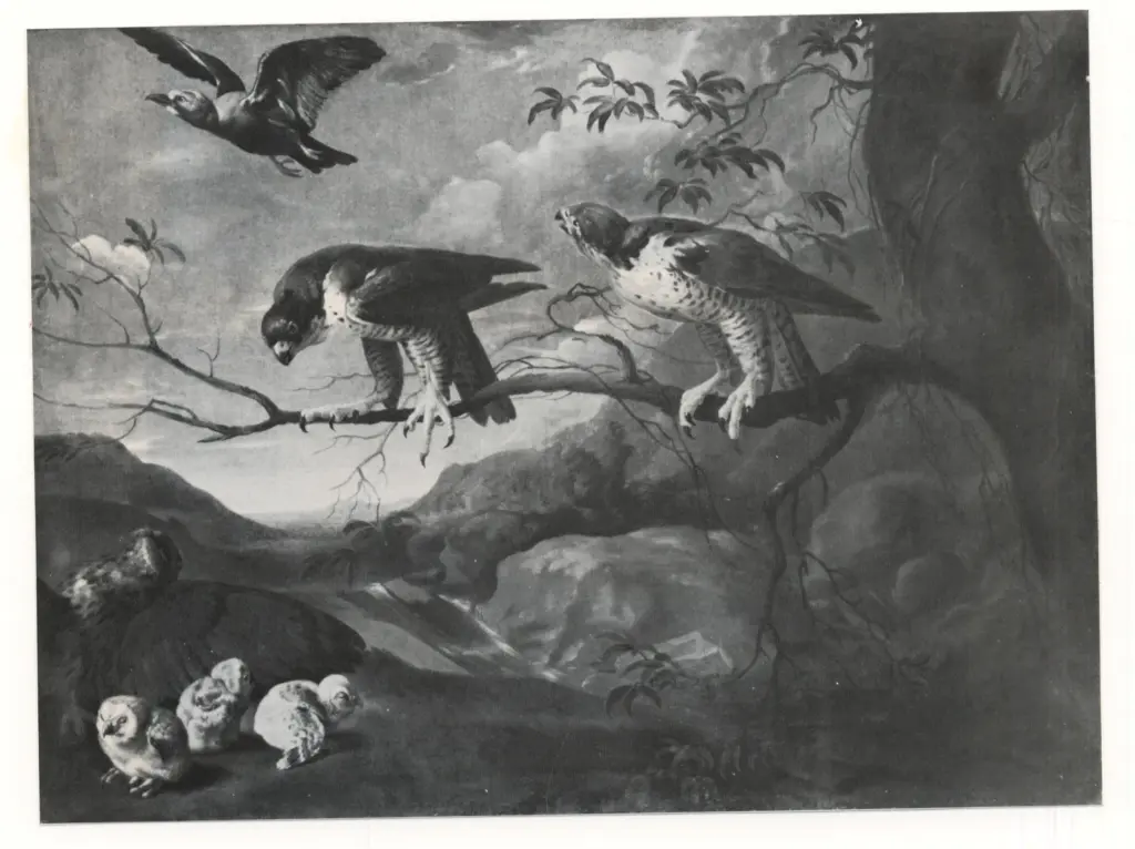 Barlow, Francis , - paesaggio con volatili