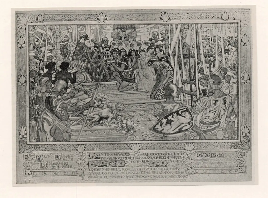 Bertram, J. S. , - David inginocchiato davanti a Salomone