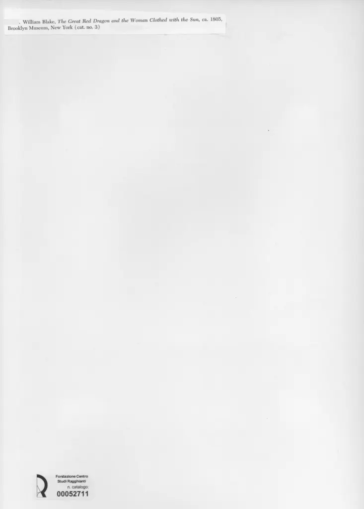 Anonimo , Blake, William - sec. XIX , retro