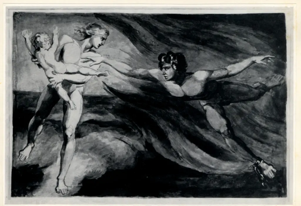 Anonimo , Blake, William - sec. XVIII - The Good and Evil Angels , fronte