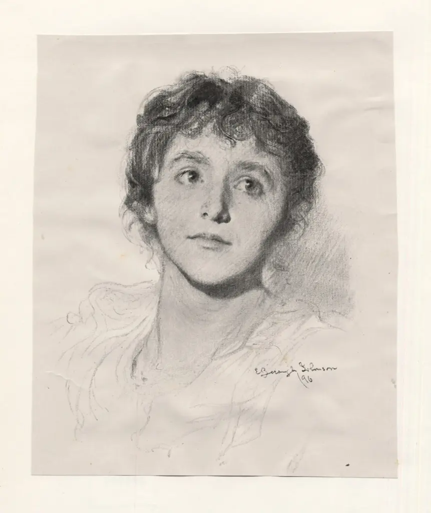 Borough Johnson, Ernest , - ritratto di giovane donna