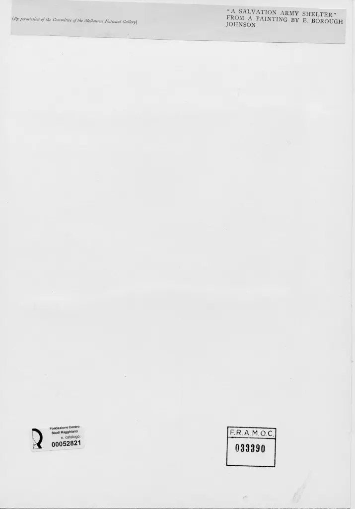 Anonimo , Borough Johnson, E. - sec. XIX - Un riparo militare , retro