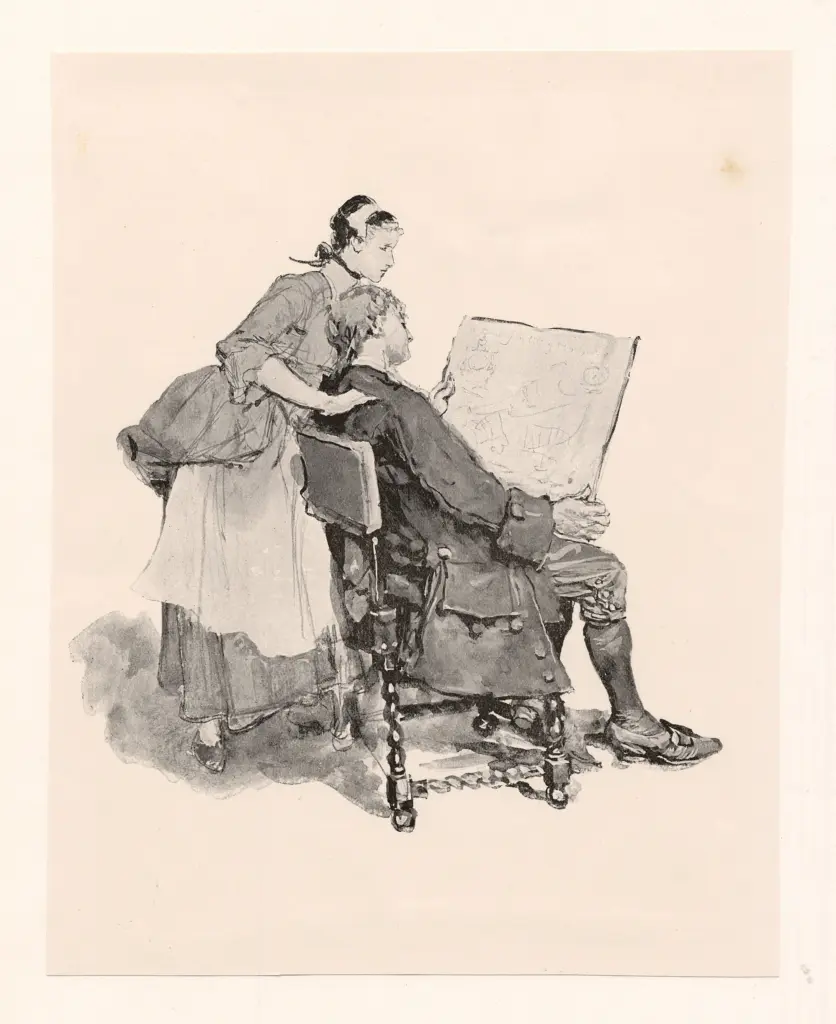 Anonimo , Boughton, George Henry - sec. XIX - Da un disegno , fronte