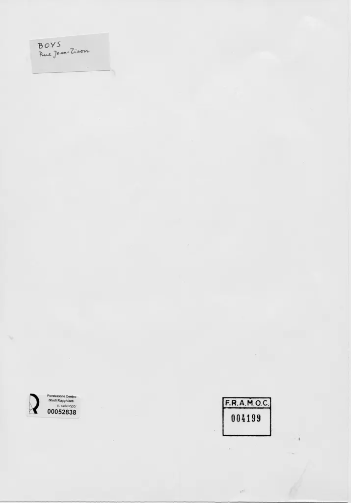 Anonimo , Shotter Boys, Thomas - sec. XIX - Rue Jean Tison , retro