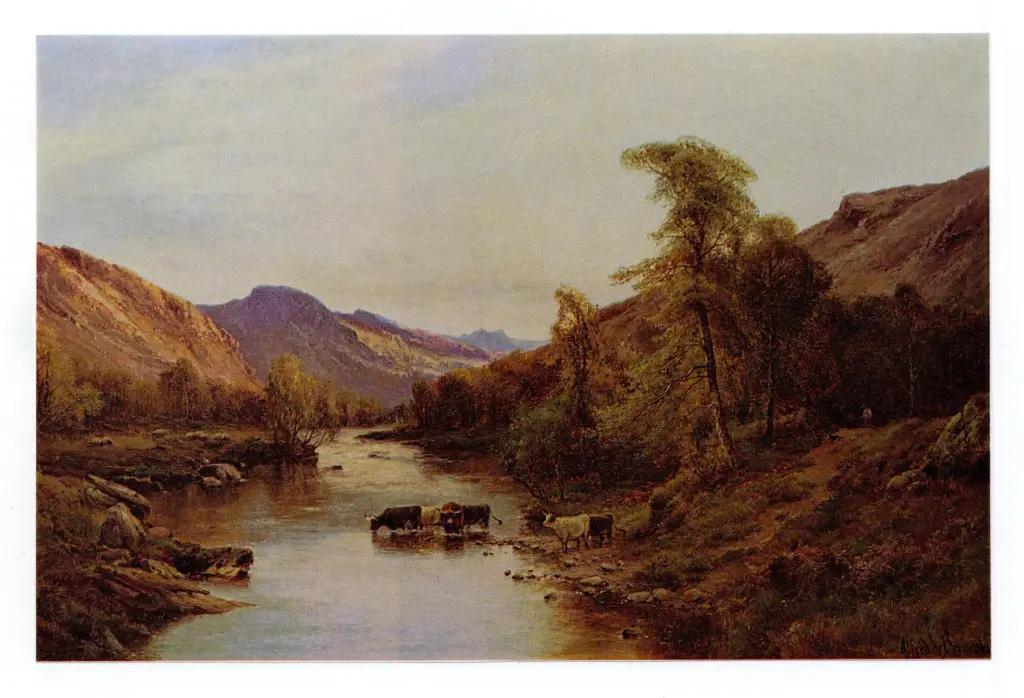 Anonimo , De Breanski, Alfred - sec. XIX - Nelle Highlands , fronte