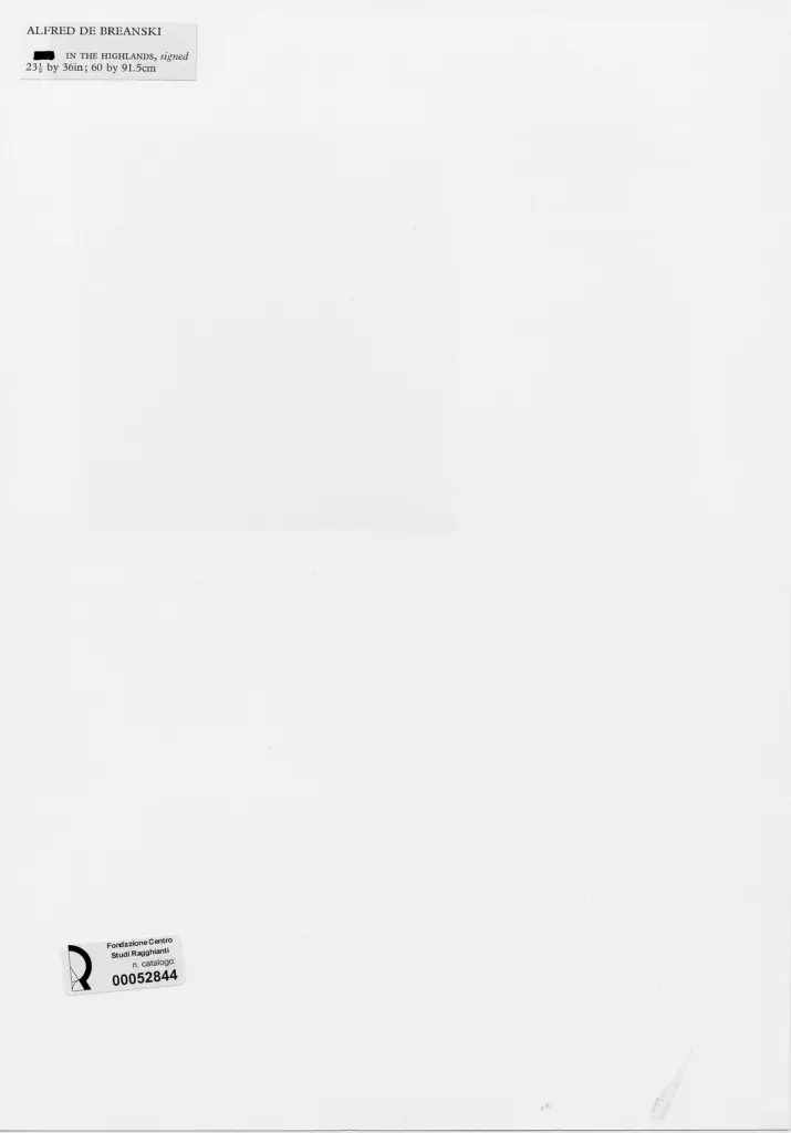 Anonimo , De Breanski, Alfred - sec. XIX - Nelle Highlands , retro
