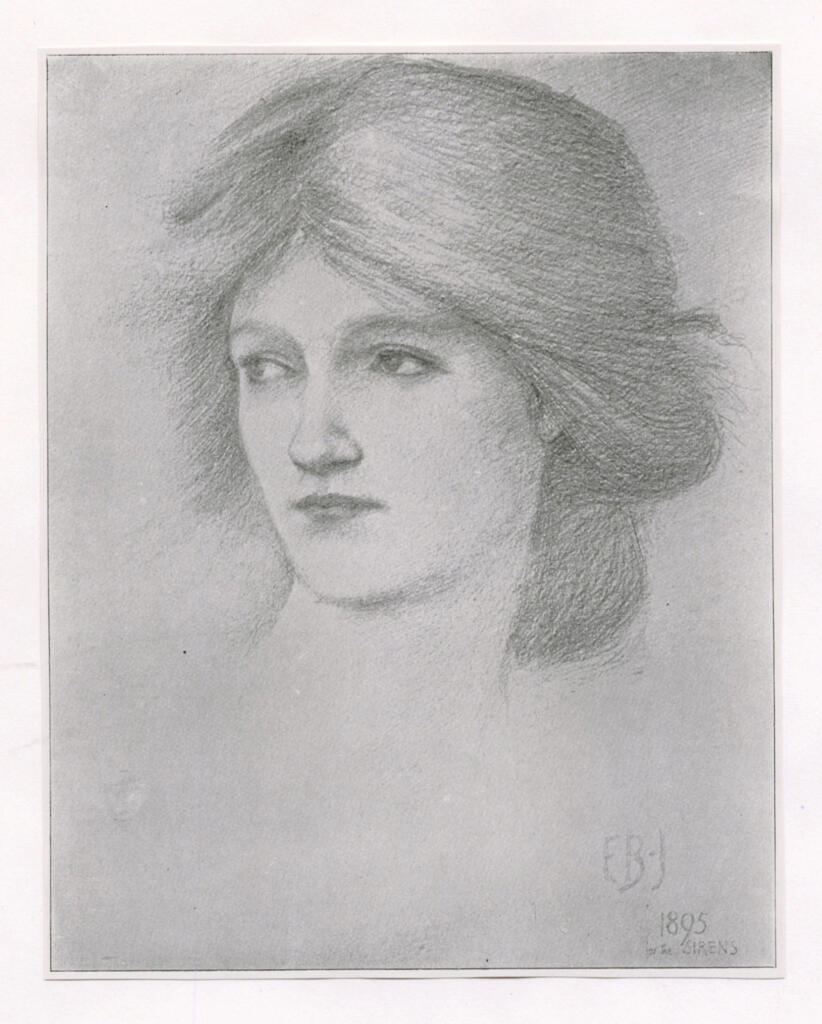 Burne-Jones, Edward C. , Studio per la testa di "Le sirene"