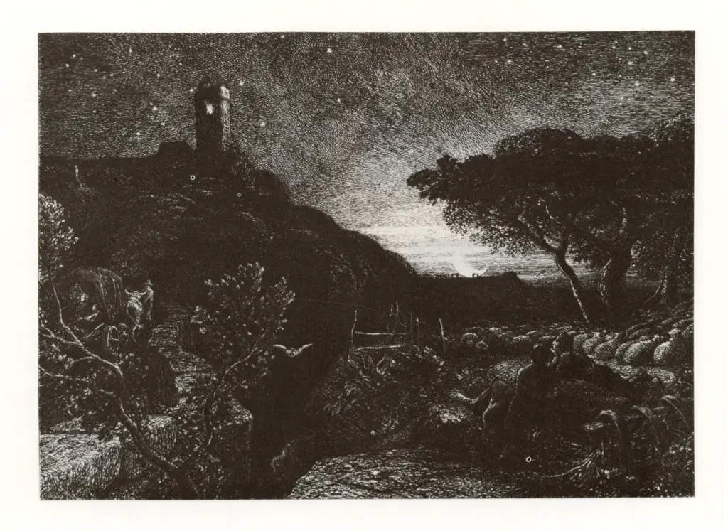 Anonimo , Calvert, Edward - sec. XIX - L'aratore o un cristiano che ara l'ultimo solco della vita , fronte