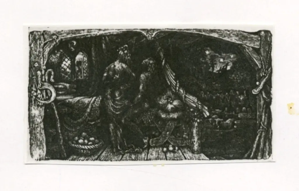 Anonimo , Calvert, Edward - sec. XIX - L'idilio in camera , fronte