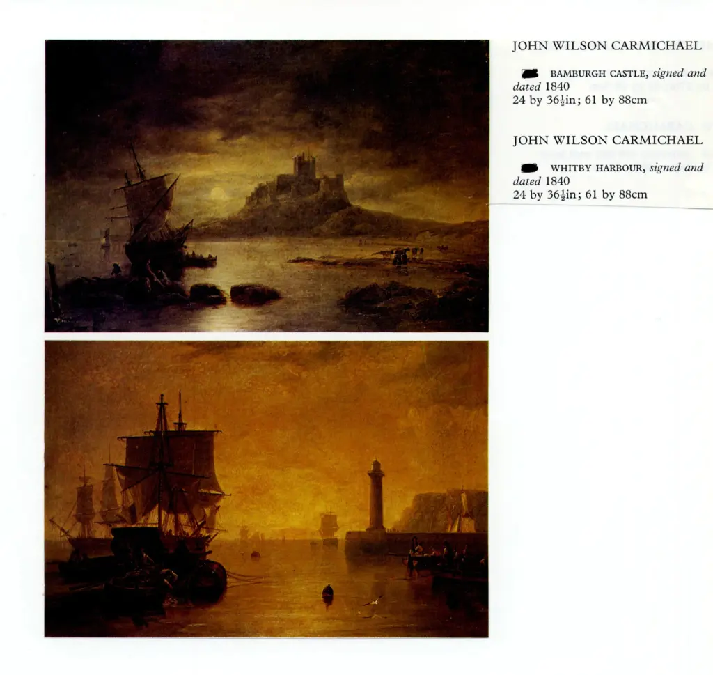 Carmichael, John Wilson , Bamburgh Casle -