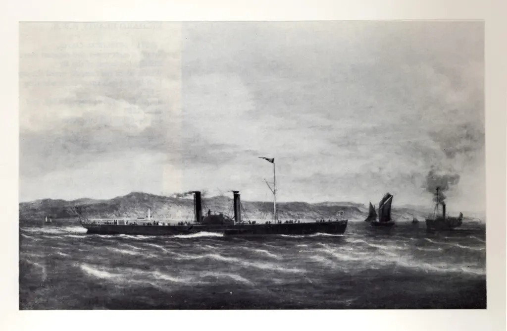 Clark, William , La nave a vapore a pale Baron sul Clyde presso Clock Light