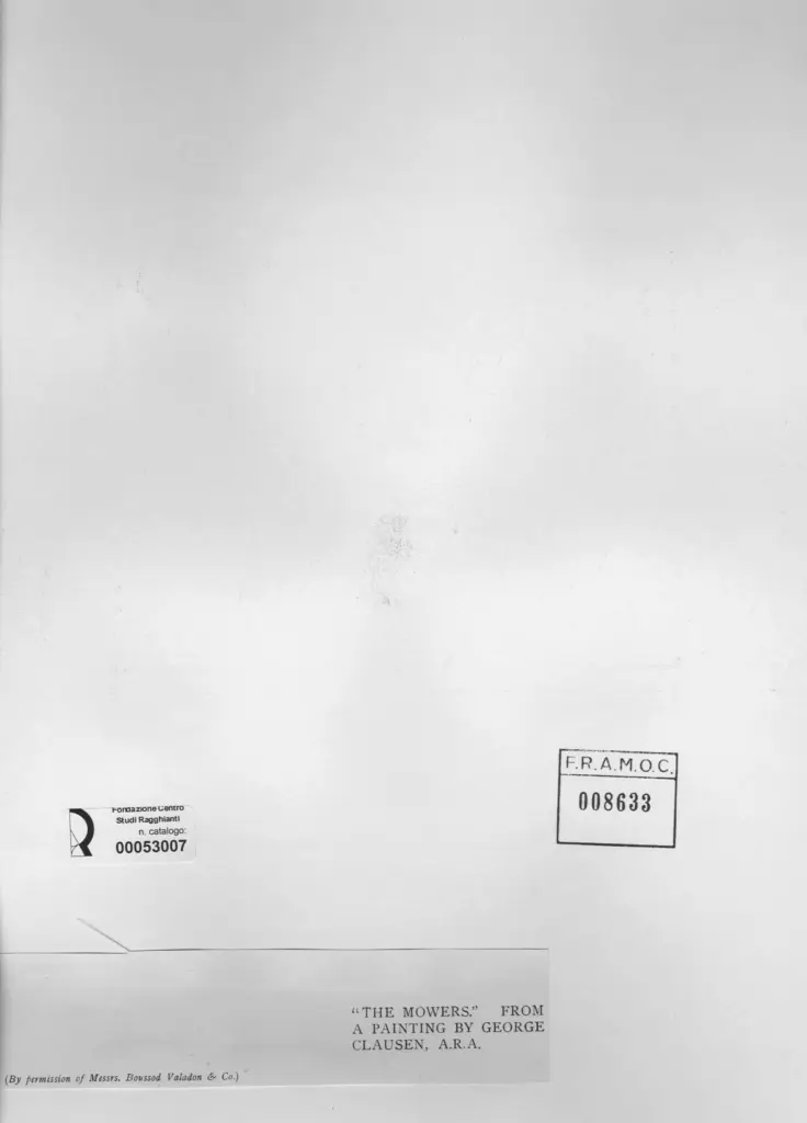 Anonimo , Clausen, George - sec. XIX/ XX - I falciatori , retro