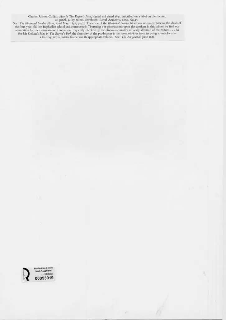 Anonimo , Collins, Charles Allston - sec. XIX , retro