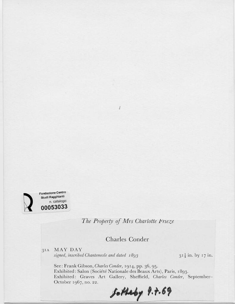 Anonimo , Conder, Charles - sec. XIX , retro