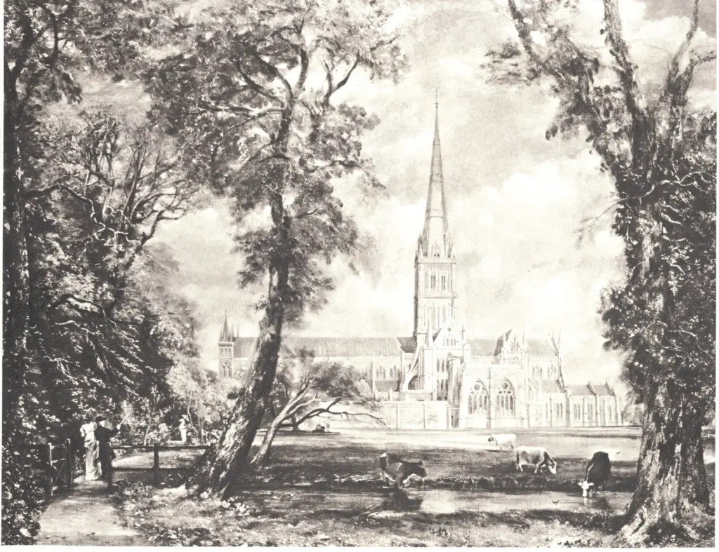 Anonimo , Constable, John - sec. XIX - Cattedrale di Salisbury , fronte