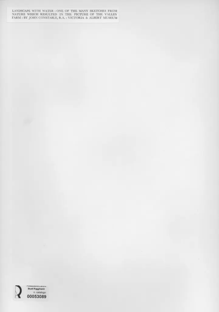 Anonimo , Constable, John - sec. XIX - Landscape white water , retro