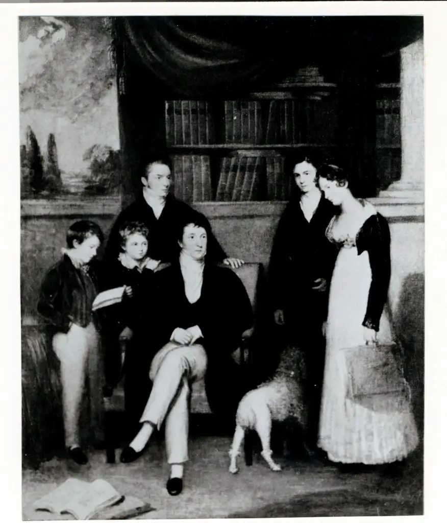 Anonimo , Constable, John - sec. XVIII/ XIX - A portrait group, believed to be the Dysart Family , fronte