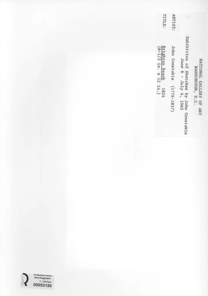 Anonimo , Constable, John - sec. XIX - Brighton Beach , retro