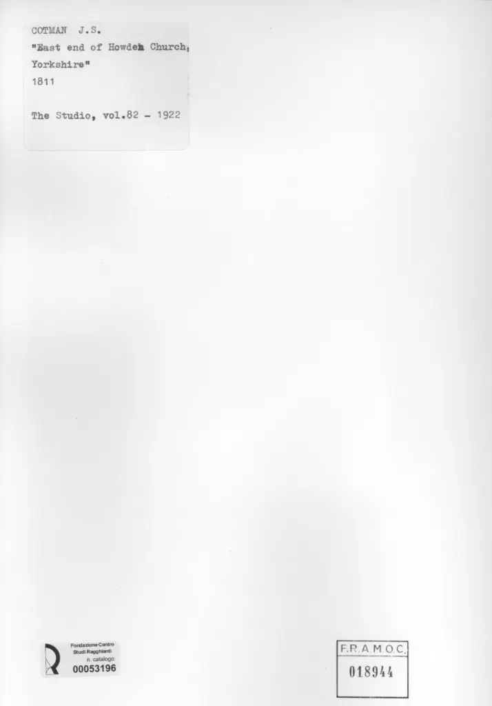 Anonimo , Cotman, John Sell , retro