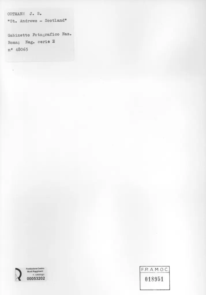 Anonimo , Cotman, John Sell - sec. XIX - St. Andrews - Scotland , retro