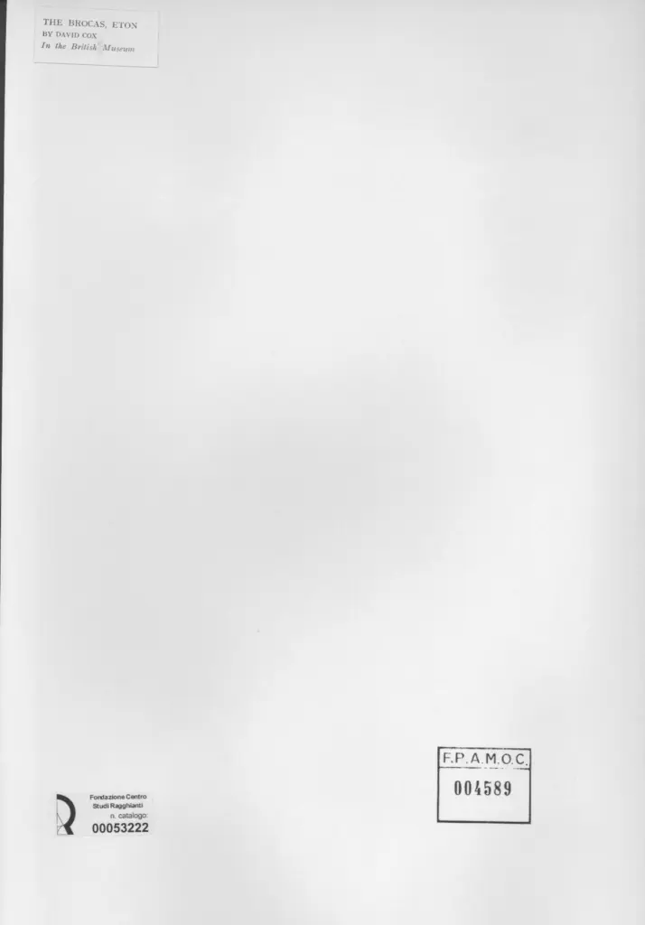 Anonimo , Cox, David , retro