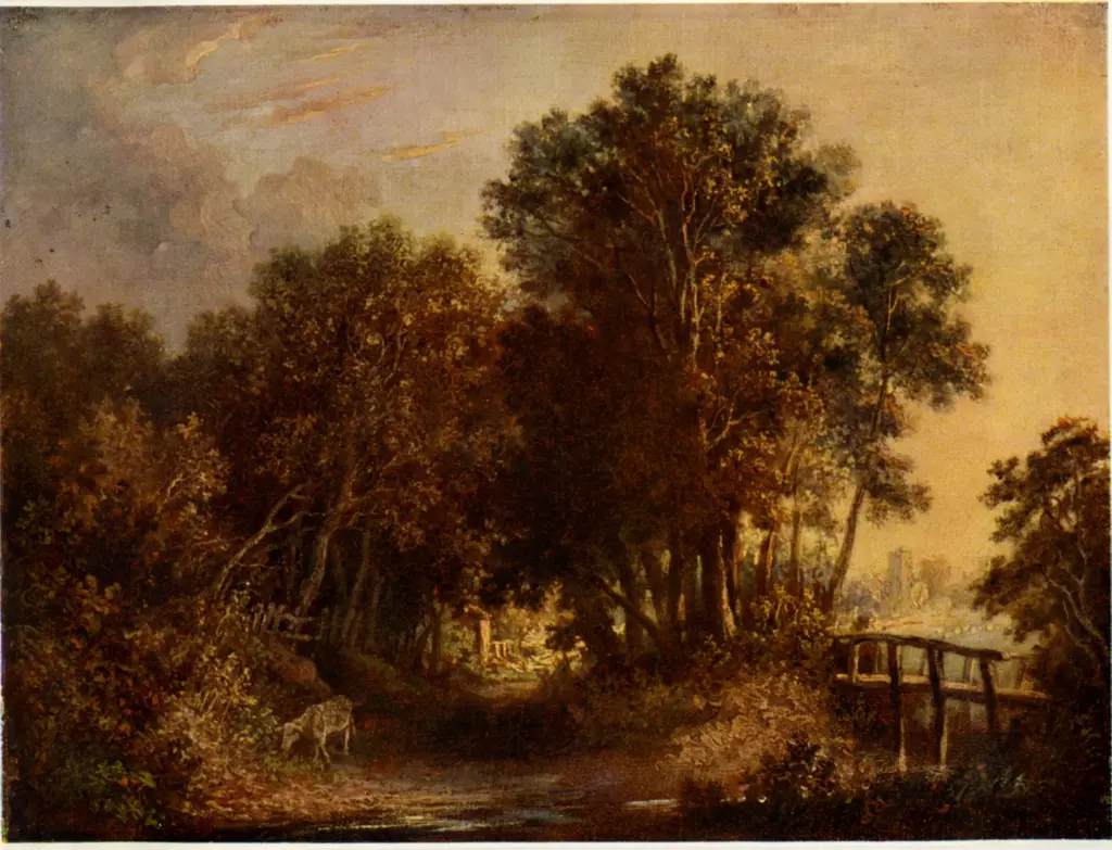 Anonimo , Crome, John - sec. XIX - A Wooded Lane , fronte