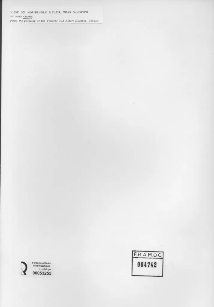 Anonimo , Crome, John - sec. XVIII/ XIX - A view of Mousehold heath, near Norwich , retro