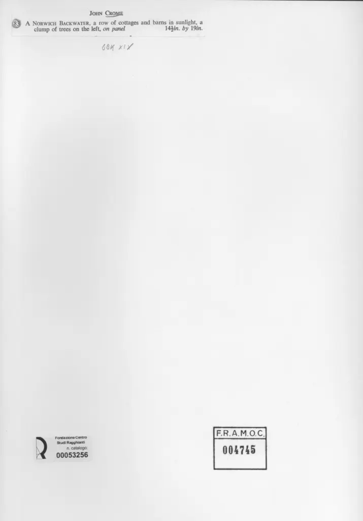 Anonimo , Crome, John - sec. XVIII/ XIX - A Norwich Backwater , retro