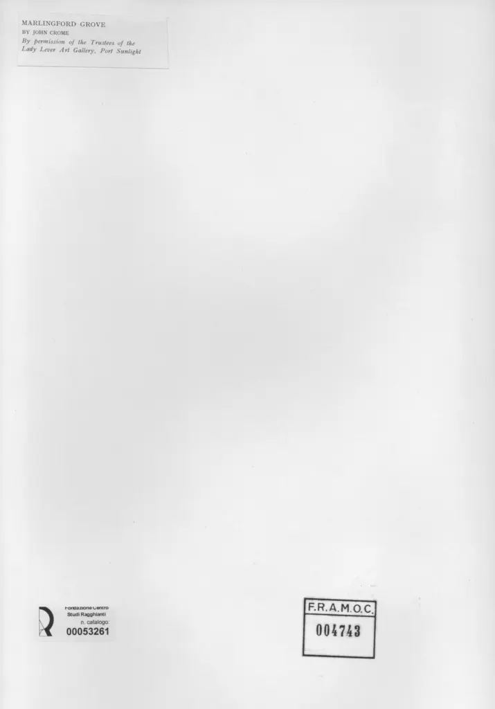 Anonimo , Crome, John - sec. XIX - Marlingford Grove , retro