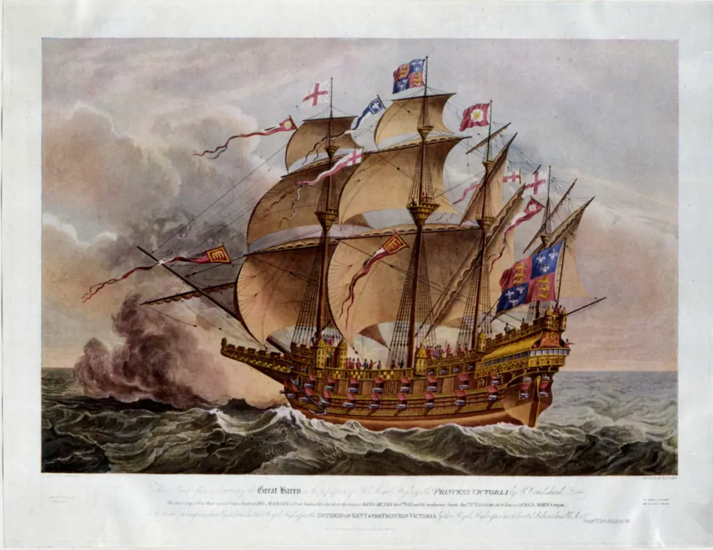 Anonimo , Cruikshank, Robert - sec. XIX - Grande Veliero fra le acque inquiete dell'Oceano , fronte