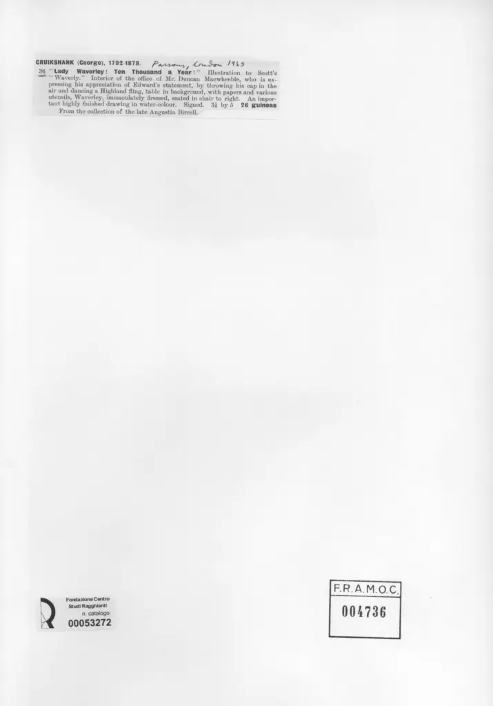 Anonimo , Cruikshank, George - sec. XIX - , retro