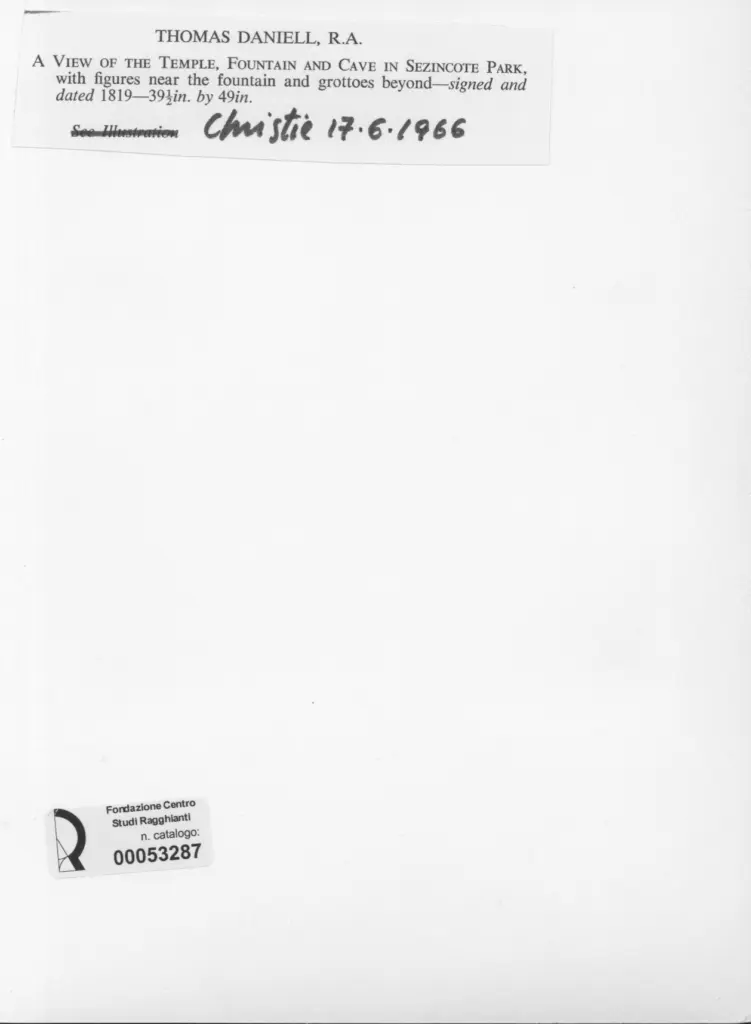 Anonimo , Daniell, Thomas - sec. XIX , retro