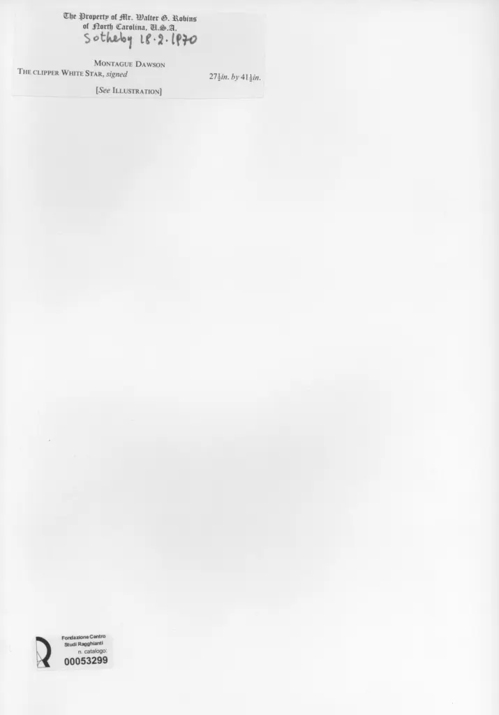 Anonimo , Dawson, Montague - sec. XIX - The Clipper White Star , retro
