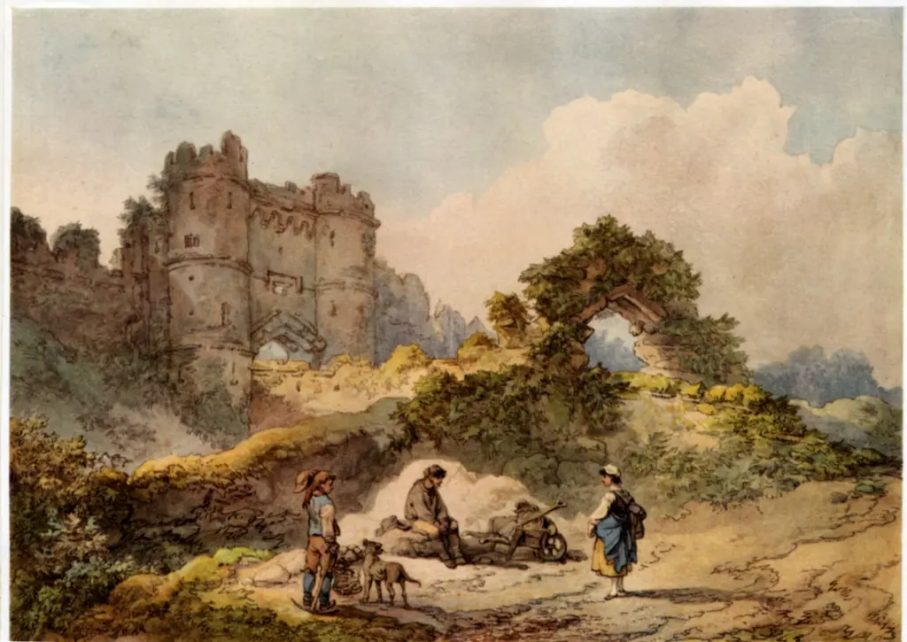 Anonimo , Loutherbourg, Philiph James de - sec. XIX - Carisbrooke Castle , fronte