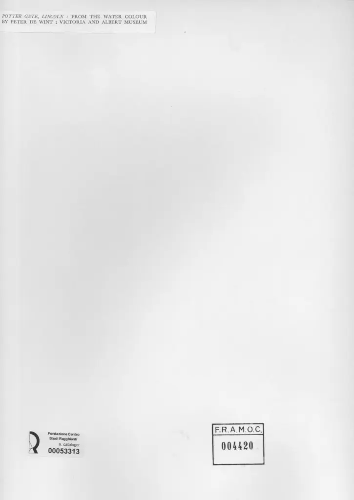 Anonimo , De Wint, Peter , retro