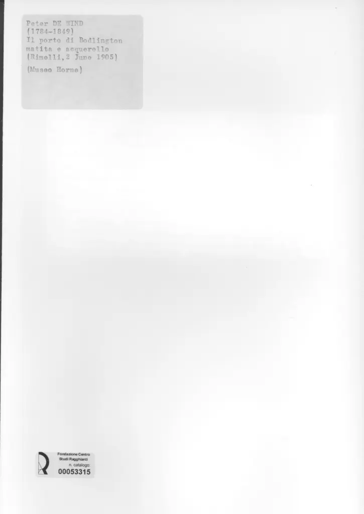 Anonimo , De Wint, Peter , retro