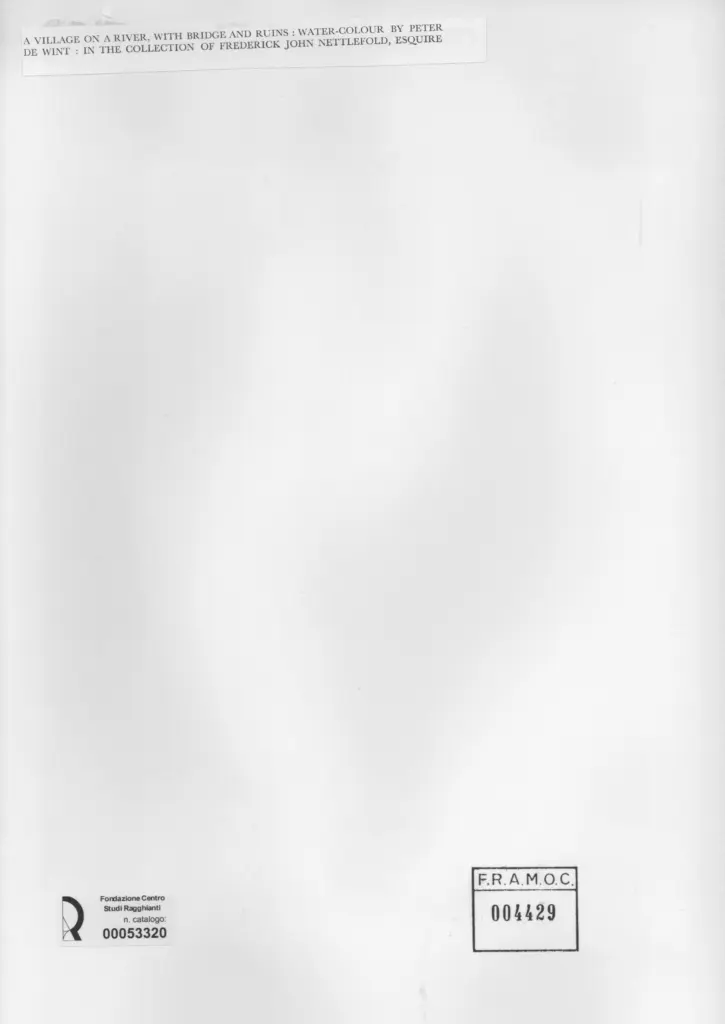 Anonimo , De Wint, Peter , retro