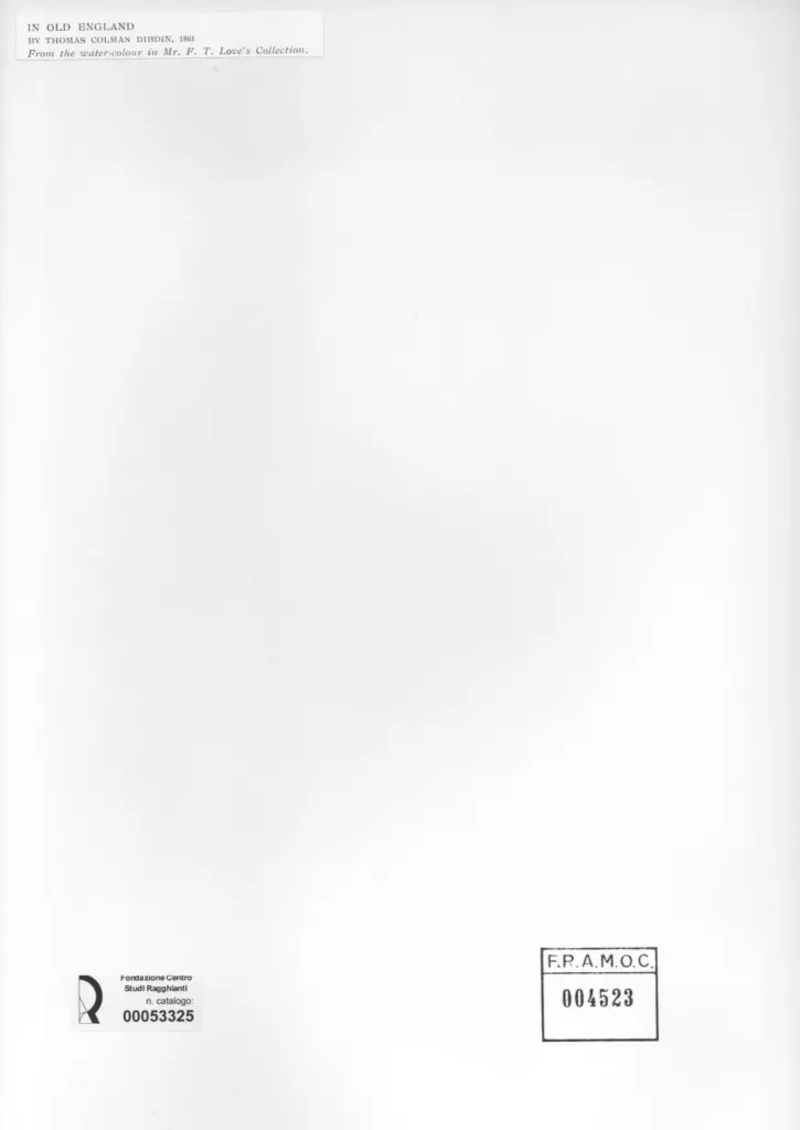Anonimo , Dibdin, Thomas Colman - sec. XIX - In Old England , retro