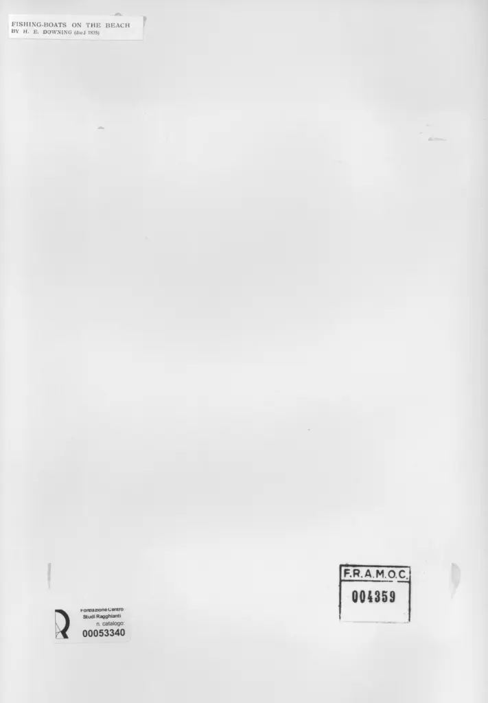 Anonimo , Dowing, H. E. - sec. XIX - Fishing - Boats on the Beach , retro