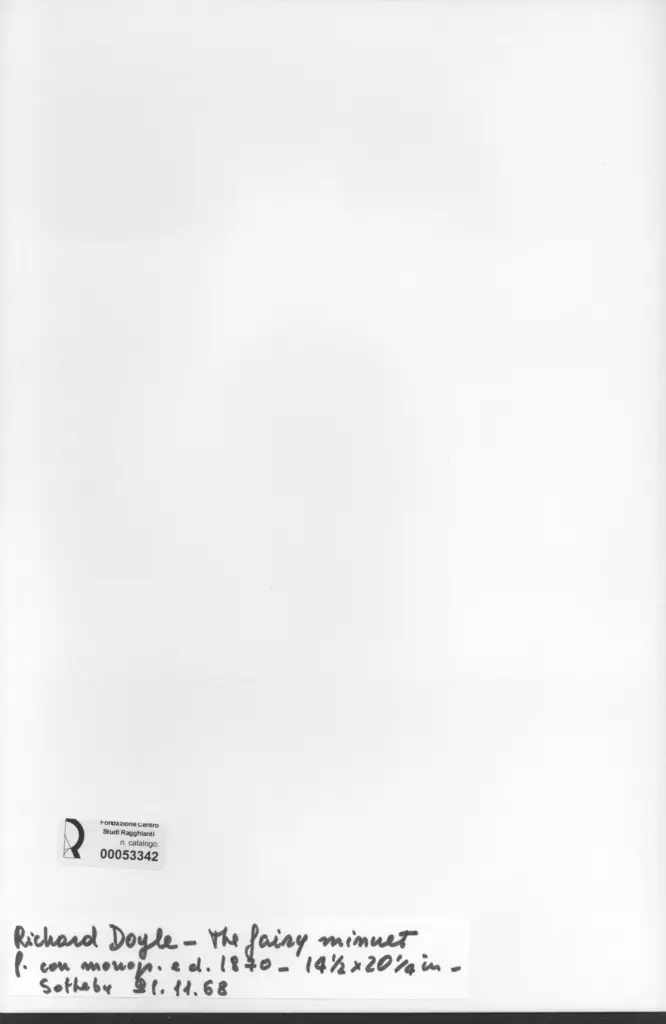 Anonimo , Doyle, Richard - sec. XIX - The Fairy Minuet , retro