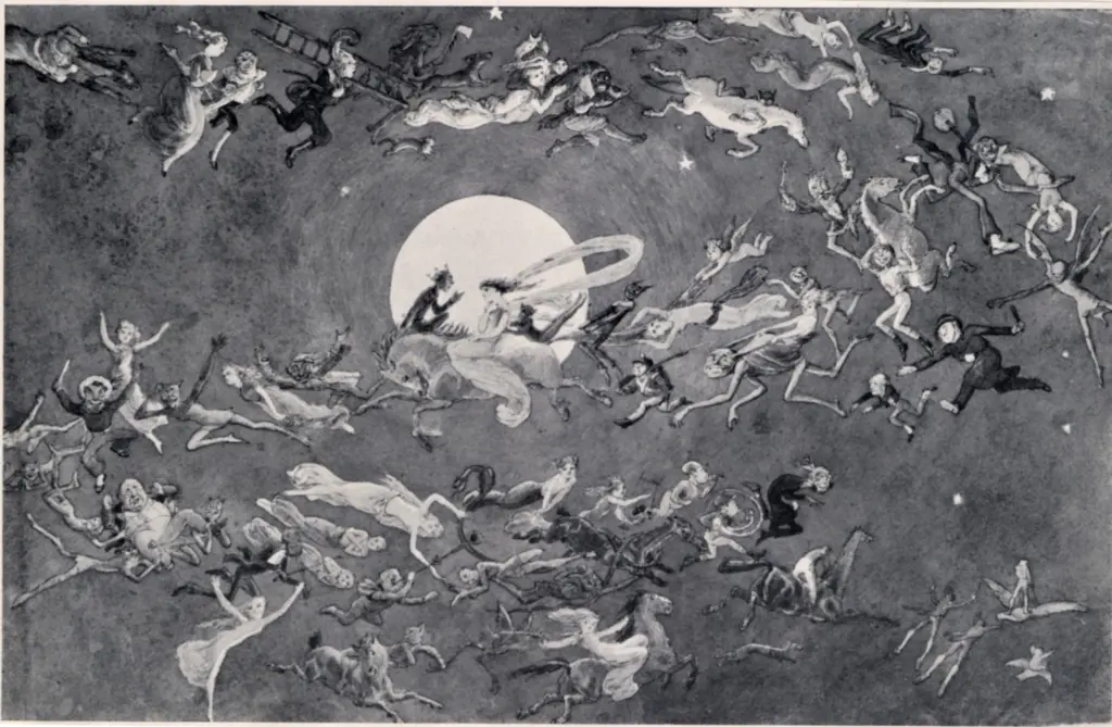 Anonimo , Doyle, Richard - sec. XIX - A Moon Fantasy , fronte