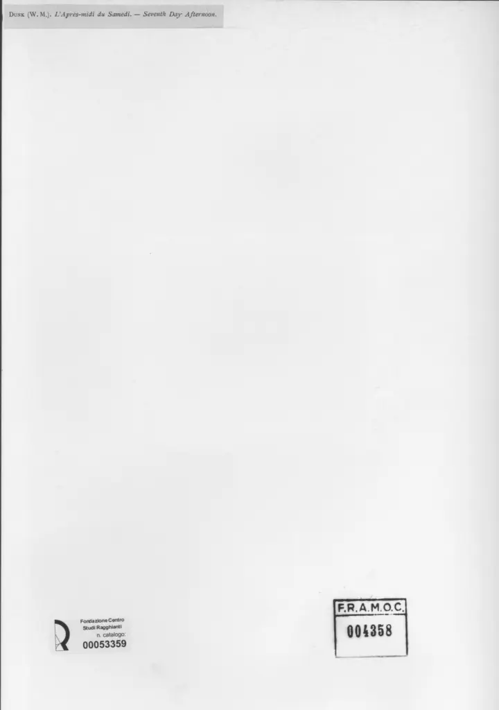 Anonimo , Dunk, M. Walter - sec. XIX - L'Apr&eacute;s - midi du Samedi , retro